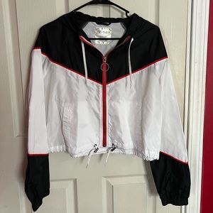Zine Clothing Black and White Bomber Jacket